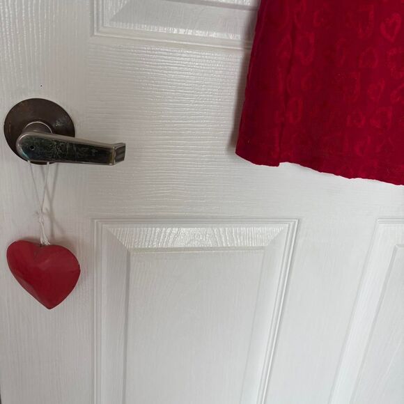 Chorus Line Vintage Red Dress with Hearts - Picture 4 of 4